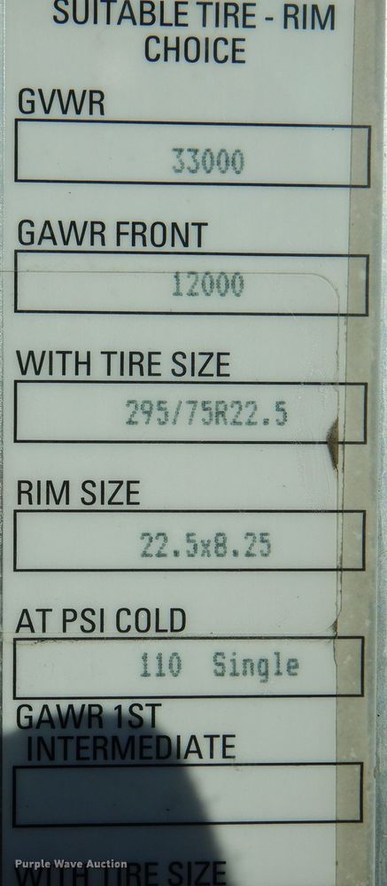 image for item KW9765 2014 Kenworth T370  truck cab and chassis