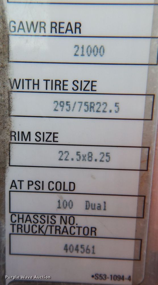 image for item KW9765 2014 Kenworth T370  truck cab and chassis