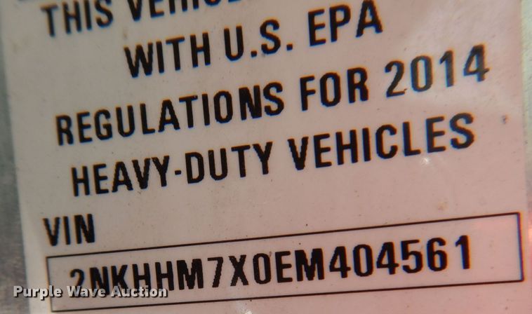 image for item KW9765 2014 Kenworth T370  truck cab and chassis