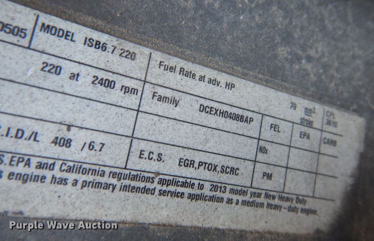 image for item KW9766 2014 Kenworth T370  truck cab and chassis