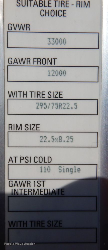 image for item KW9766 2014 Kenworth T370  truck cab and chassis