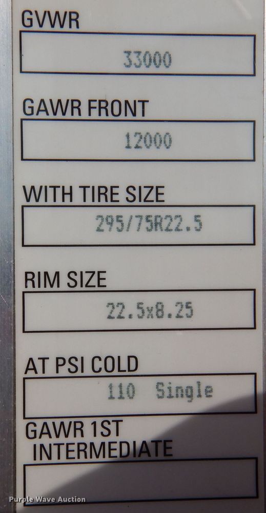 image for item KW9767 2014 Kenworth T370  truck cab and chassis