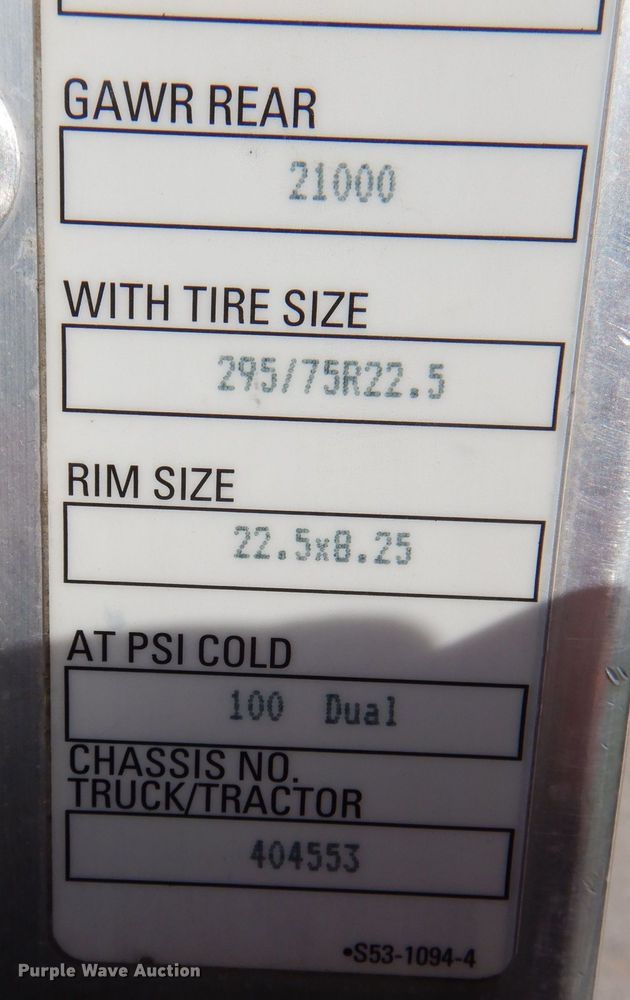 image for item KW9767 2014 Kenworth T370  truck cab and chassis