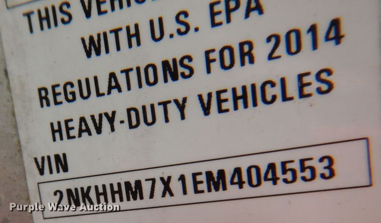 image for item KW9767 2014 Kenworth T370  truck cab and chassis