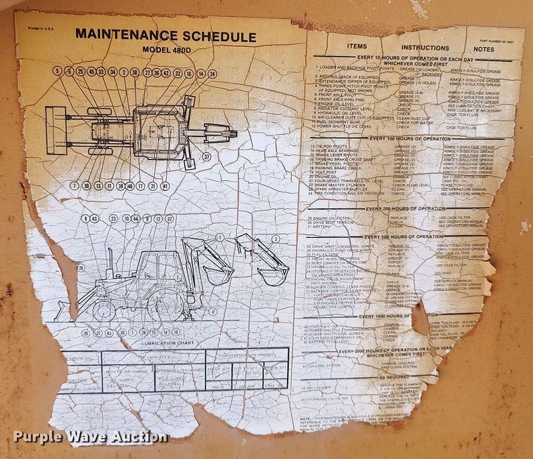 image for item LK9348 Case 480LL  landscape tractor