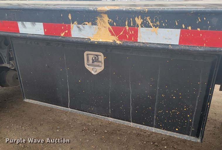 image for item LL9691 2006 International 4300  flatbed truck with crash attenuator