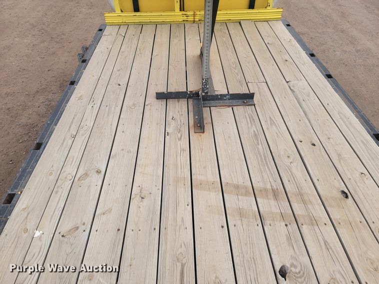 image for item LL9691 2006 International 4300  flatbed truck with crash attenuator