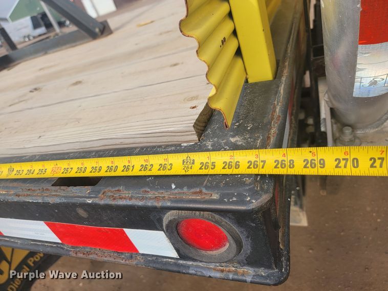 image for item LL9691 2006 International 4300  flatbed truck with crash attenuator