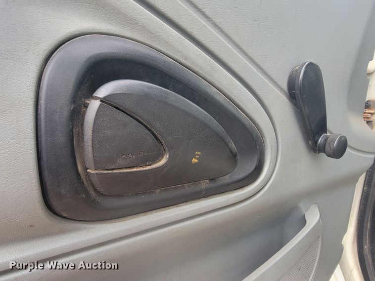 image for item LL9691 2006 International 4300  flatbed truck with crash attenuator