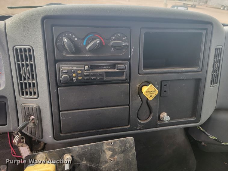 image for item LL9691 2006 International 4300  flatbed truck with crash attenuator