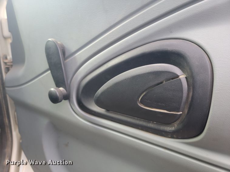 image for item LL9691 2006 International 4300  flatbed truck with crash attenuator