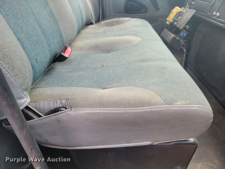 image for item LL9691 2006 International 4300  flatbed truck with crash attenuator