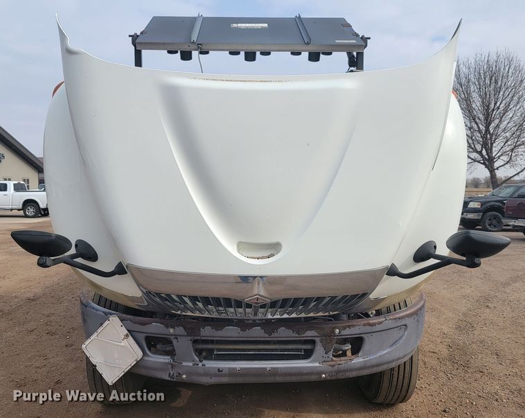 image for item LL9691 2006 International 4300  flatbed truck with crash attenuator