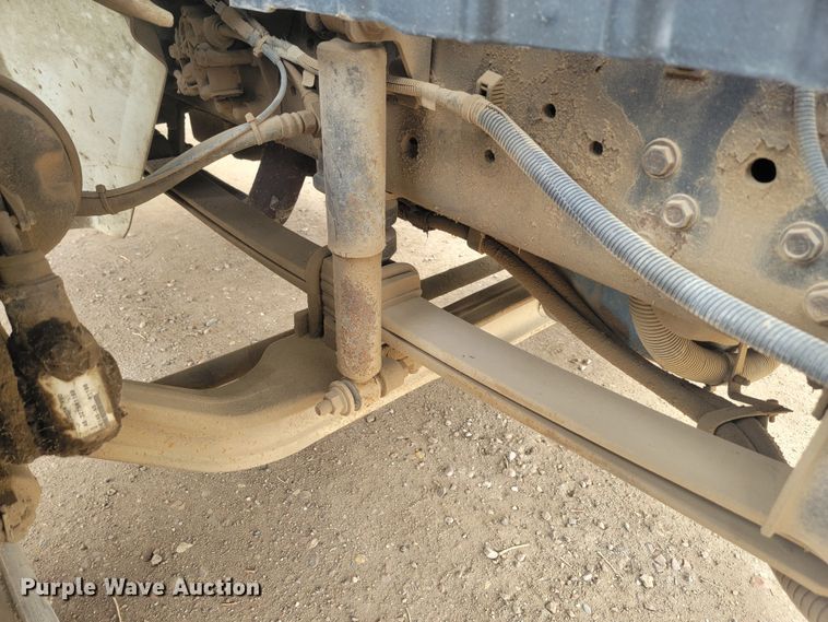 image for item LL9691 2006 International 4300  flatbed truck with crash attenuator