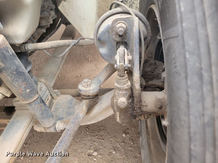 image for item LL9691 2006 International 4300  flatbed truck with crash attenuator