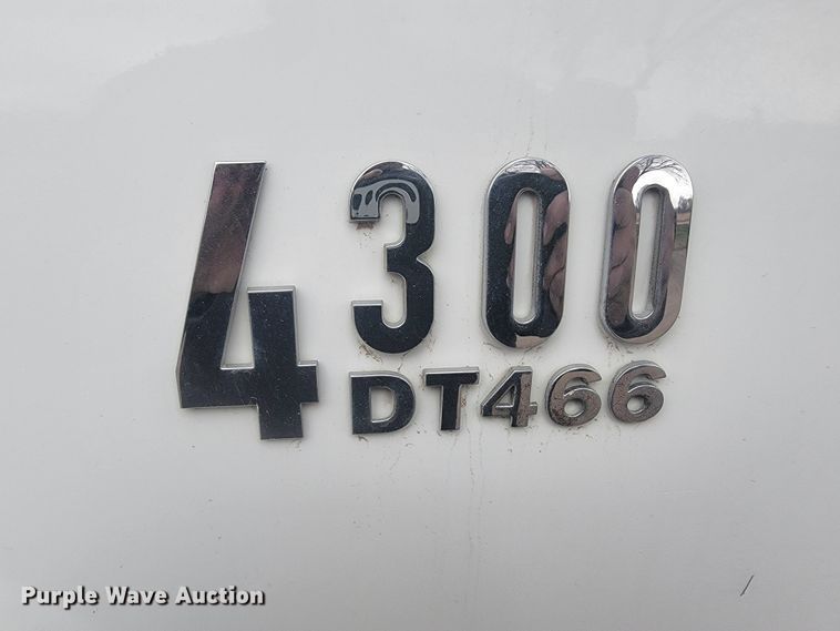 image for item LL9691 2006 International 4300  flatbed truck with crash attenuator