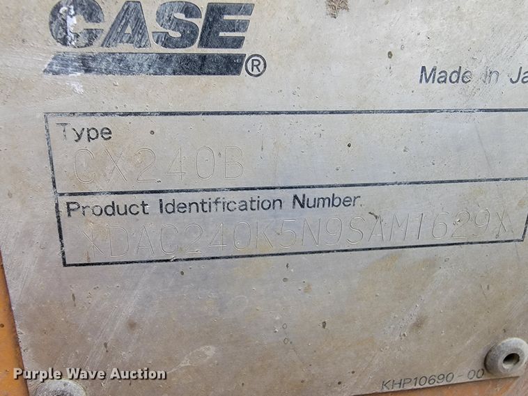 image for item LL9710 2009 Case CX240B  long reach excavator