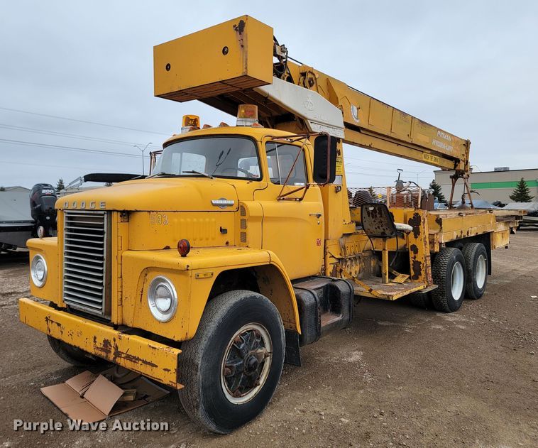 image for item LL9730 1974 Dodge T80  crane truck