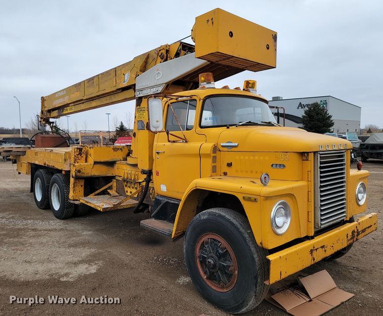 image for item LL9730 1974 Dodge T80  crane truck