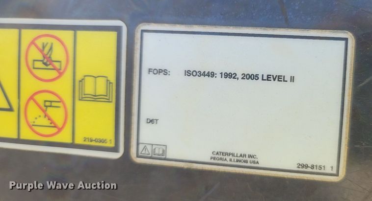 image for item LN9757 2015 Caterpillar D6T XW  dozer