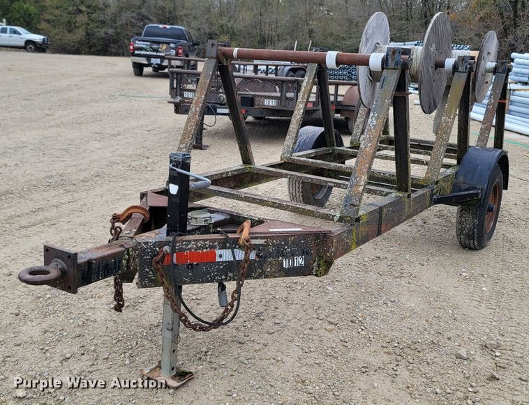 image for item LN9768 1985 Shop built  reel trailer