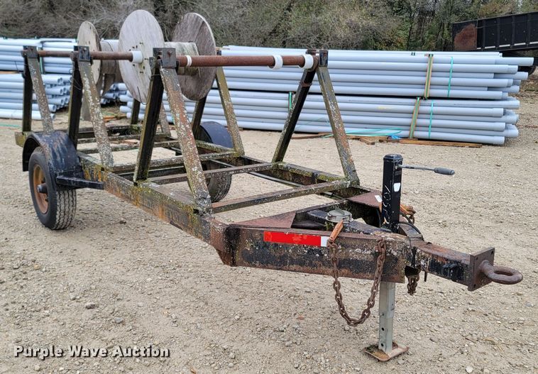 image for item LN9768 1985 Shop built  reel trailer