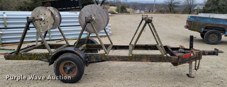 image for item LN9768 1985 Shop built  reel trailer