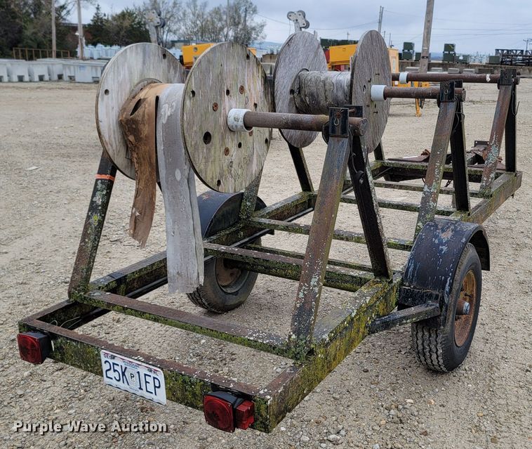 image for item LN9768 1985 Shop built  reel trailer