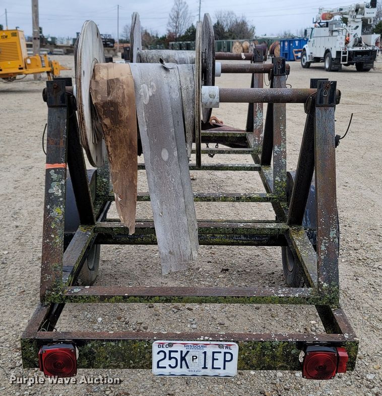 image for item LN9768 1985 Shop built  reel trailer