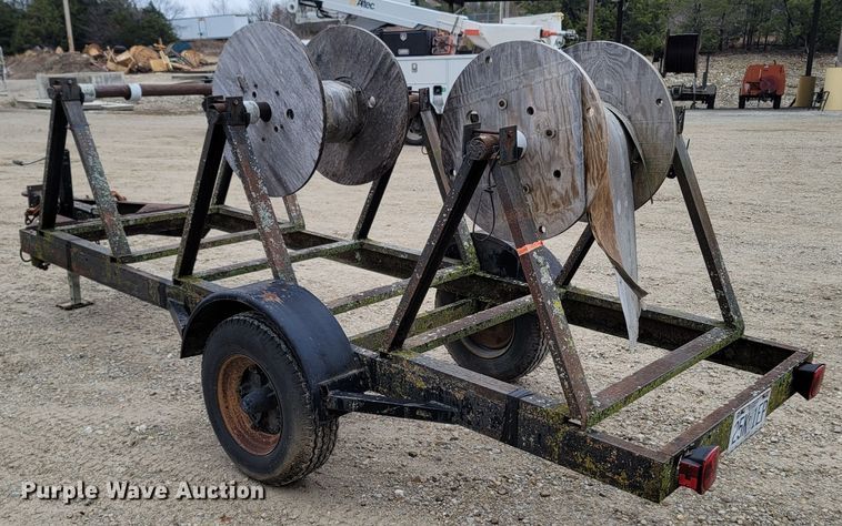 image for item LN9768 1985 Shop built  reel trailer