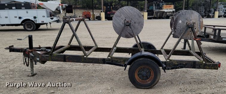 image for item LN9768 1985 Shop built  reel trailer