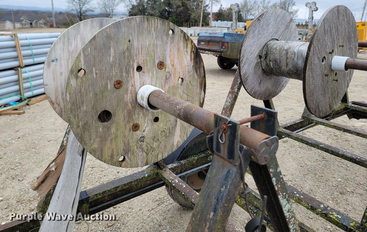 image for item LN9768 1985 Shop built  reel trailer