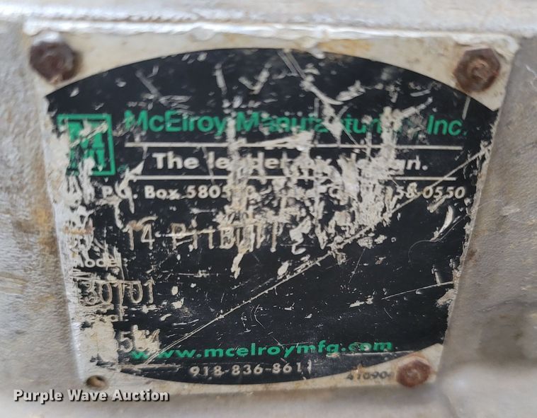 image for item LN9773 McElroy 14 Pitbull  pipe fusion machine