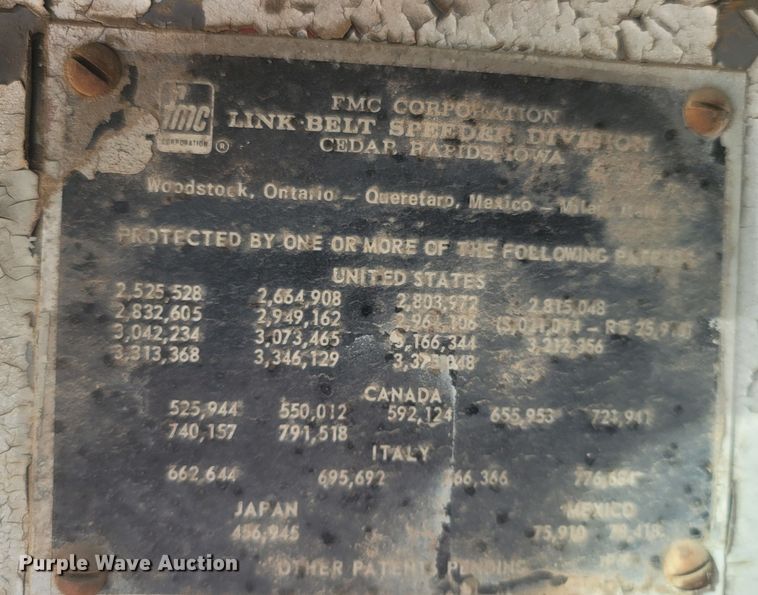 image for item LN9785 1969 Link Belt LS108B  crane