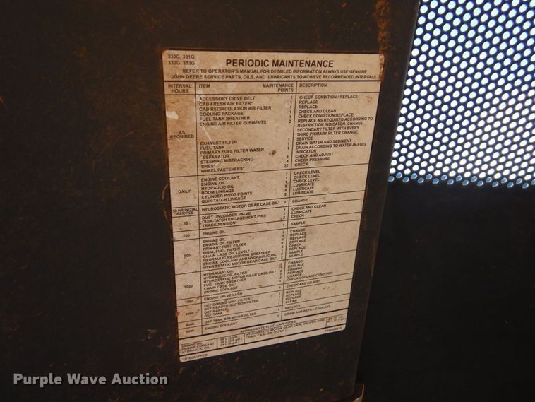 image for item LS9927 2018 John Deere 333G  tracked skid steer loader