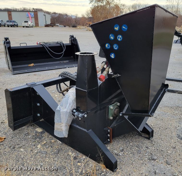 image for item LY9800 2021 Mower King SSBX42S  skid steer wood chipper