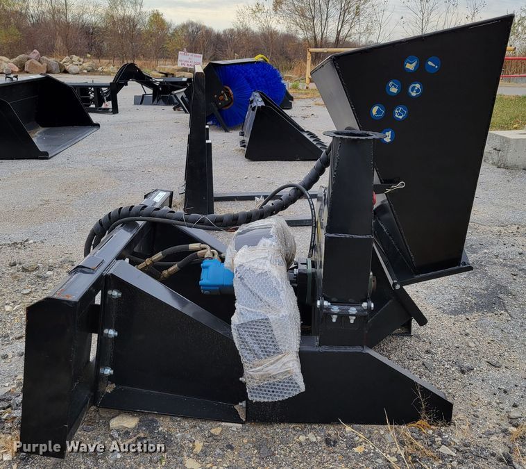 image for item LY9800 2021 Mower King SSBX42S  skid steer wood chipper