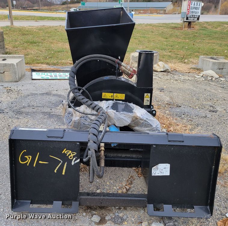 image for item LY9800 2021 Mower King SSBX42S  skid steer wood chipper