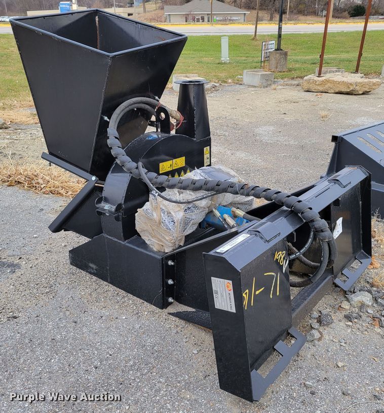 image for item LY9800 2021 Mower King SSBX42S  skid steer wood chipper