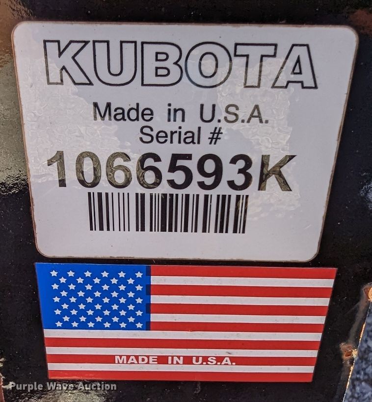 image for item MJ9222 Kubota DZ3096  skid steer dozer blade