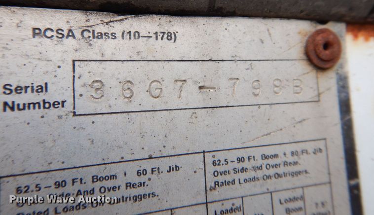 image for item MJ9843 1979 Link Belt HTC-50  crane