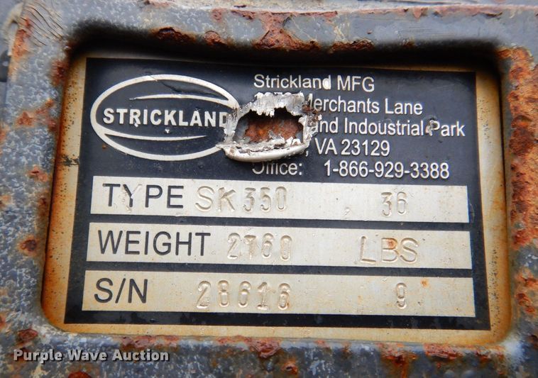image for item MJ9849 Strickland SK350  excavator bucket