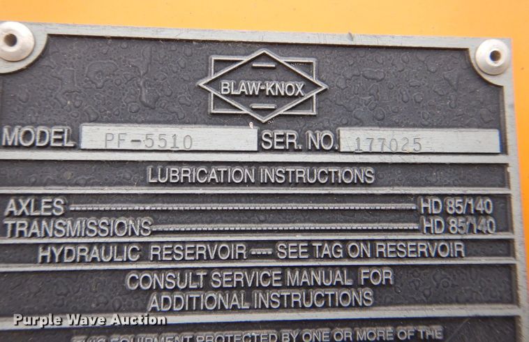 image for item MJ9856 2004 Blaw-Knox PF-5510  paver