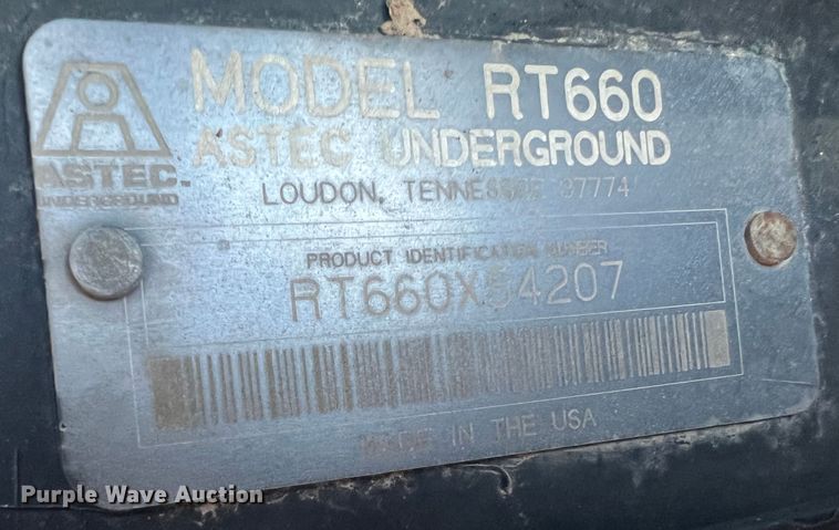 image for item MS9021 2006 Astec RT660  trencher