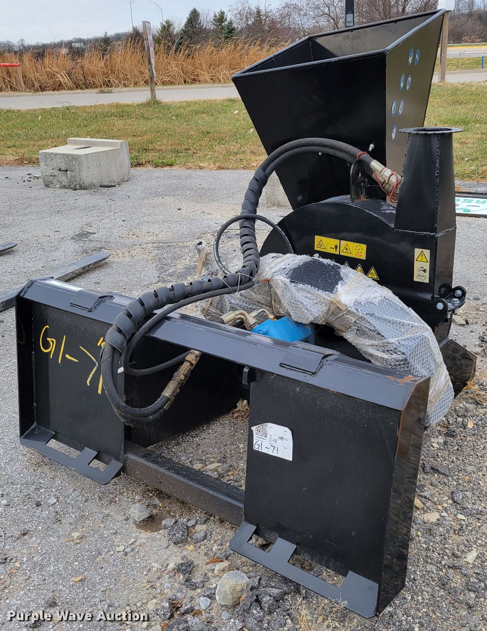 2021 Mower King SSBX42S skid steer wood chipper in Glenwood, IA Item