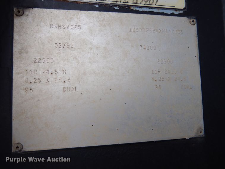 image for item DK0990 1999 Clement RKHS2625  end dump trailer