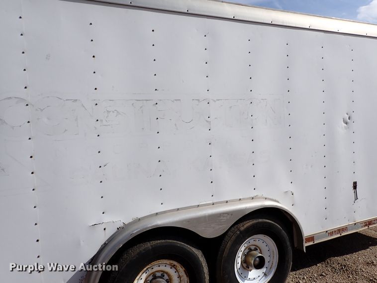 image for item DK1005 1997 US Cargo  enclosed cargo trailer