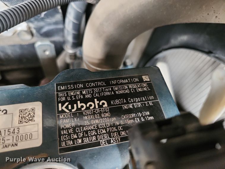 image for item DK1009 2017 Kubota KX057-4  mini excavator