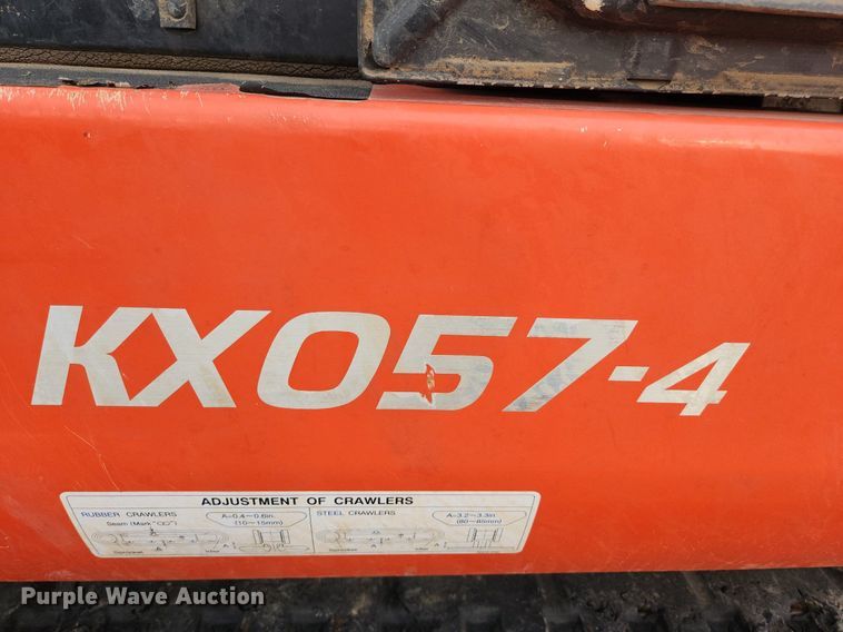 image for item DK1009 2017 Kubota KX057-4  mini excavator