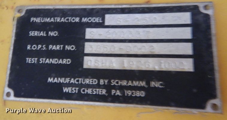 image for item DK1015 Schramm E-Z Drill S-250  pneumatractor